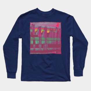 Liminal Space Pink Abstraction Long Sleeve T-Shirt